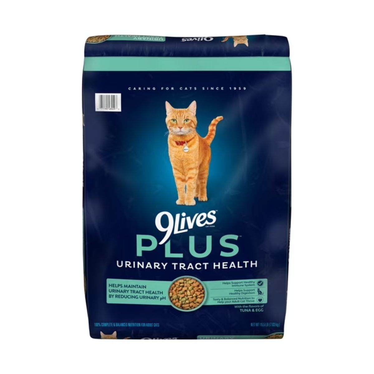9Lives PLUS Urinary Tract Health Dry Cat Food, 15.5 lb. Bag
