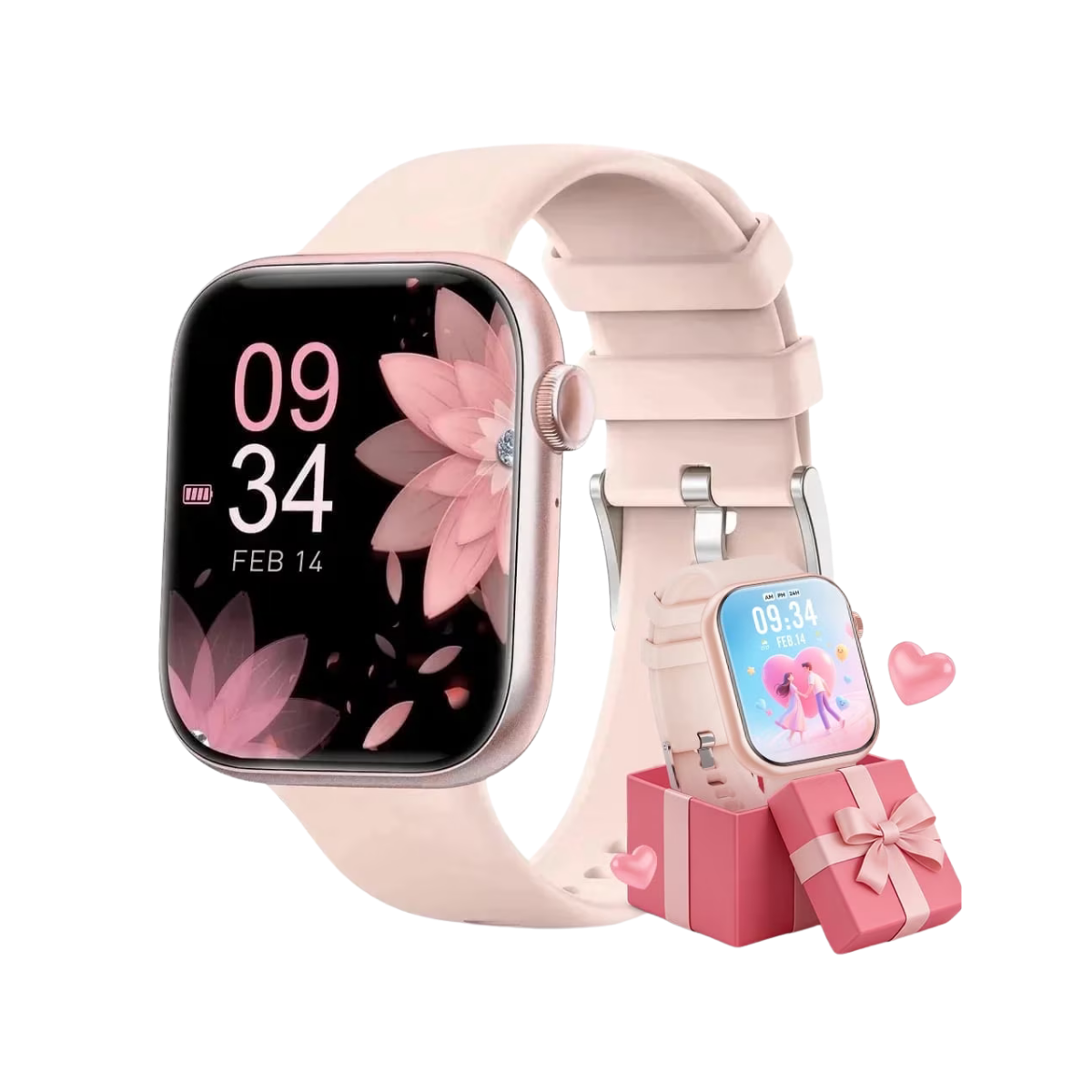 Mingdaln 1.85''HD Men Womens Smart watch,with Bluetooth Answer/Make Calls/120+Sports Modes/10 Days Standby